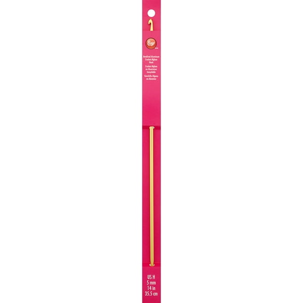 12110-H 8 Silvalume Aluminum Afghan Crochet Hook 10/"-Size H8//5mm